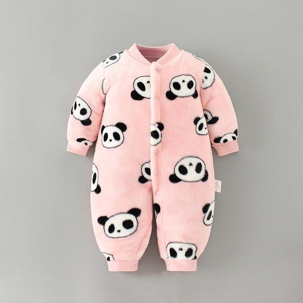 Baby flannel Warm jumpsuit