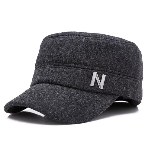 Flat top men's cap
