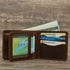 Retro Rough Tri-fold Leather Wallet