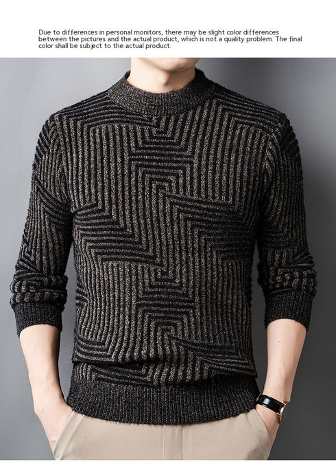 Men's Knitted Thickened Chenille Warm Sweater
