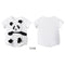 Leisure Short Sleeved Romper Three-dimensional Panda