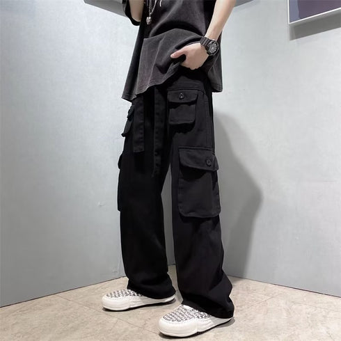 High Street Hip Hop Straight Leg Pants