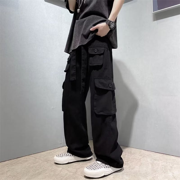 High Street Hip Hop Straight Leg Pants