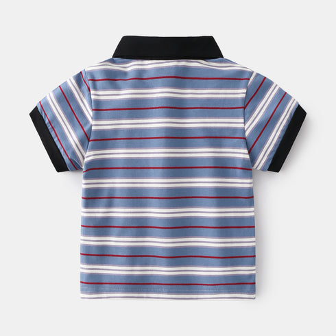 Children's Lapel Short Sleeve Top