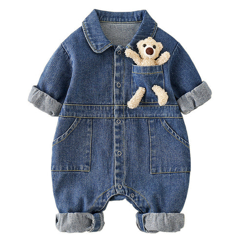 Baby Newborn Denim Jumpsuit