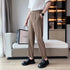 Draping Cropped Small Suit Pants