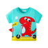 Toddler's Dino Monster Half Sleeve Shirt