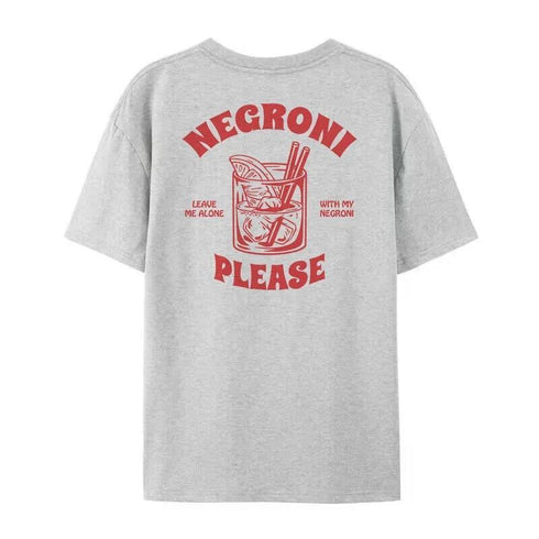 Women Negroni Vintage Streetwear Graphic T-shirt