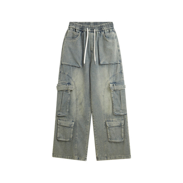 Unisex Fashion Straight Denim Pants