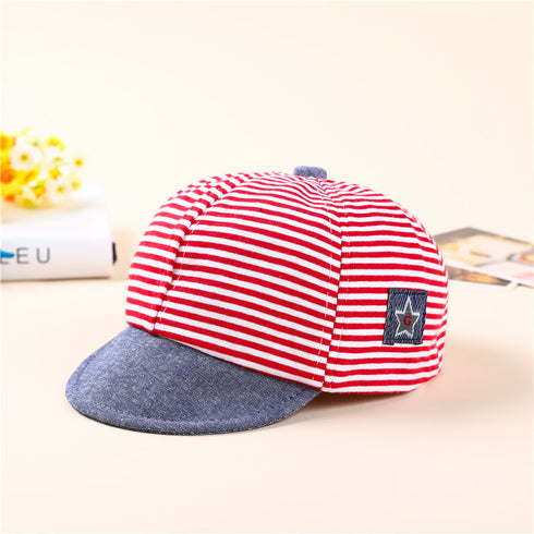 Striped Cotton Baby Cap