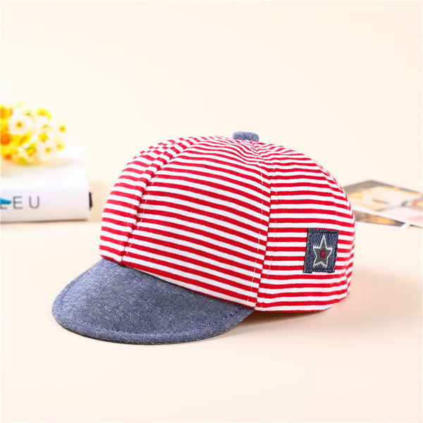 Striped Cotton Baby Cap