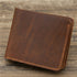 Retro Rough Tri-fold Leather Wallet