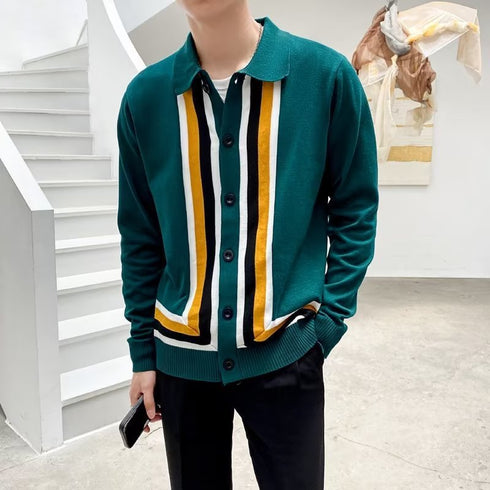 Men's Early Autumn Cardigan Sweater