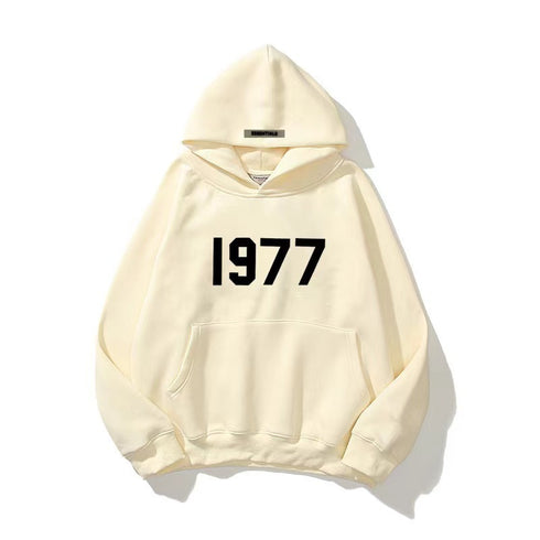 High Street Loose Fleece-lined 1977 Unisex Hoodies