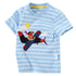 Cartoon Pattern Stitching Baby Short-Sleeved T-Shirt