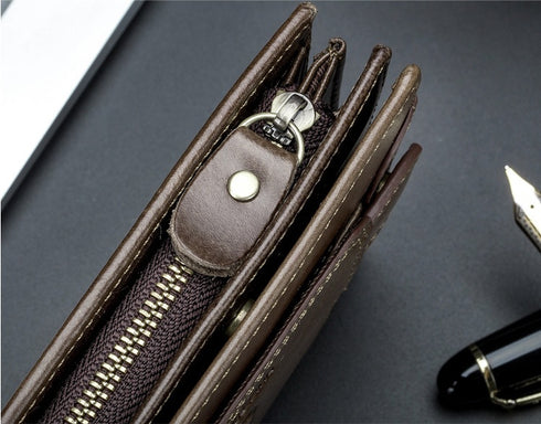 Cowhide men's leather wallet