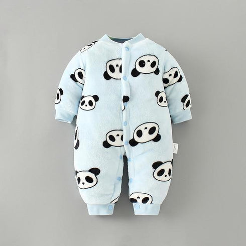 Baby flannel Warm jumpsuit