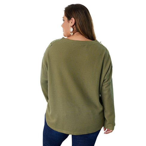 Women's knitted Big Blouse shirts