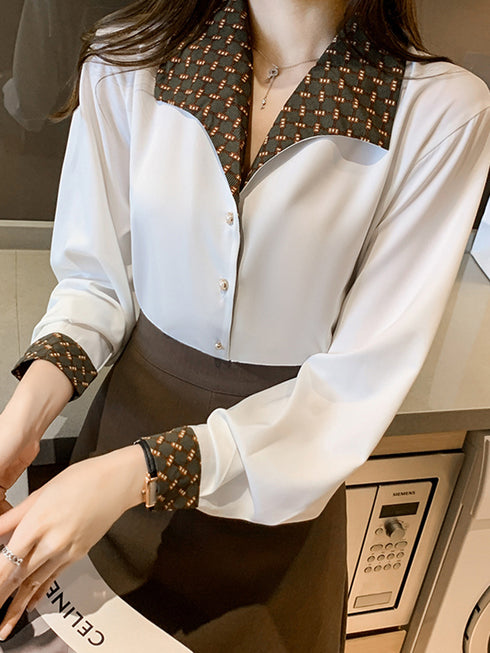 Women's All-match Retro Hong Kong Style Shirt