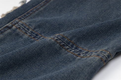 Unisex Ripped Denim Trousers