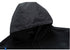 Men casual Black Pocketed Hoodie