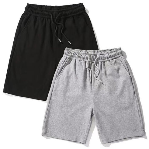 Solid Color Straight Shorts For Men