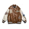 Men's Embroidered Casual Leather Jacket