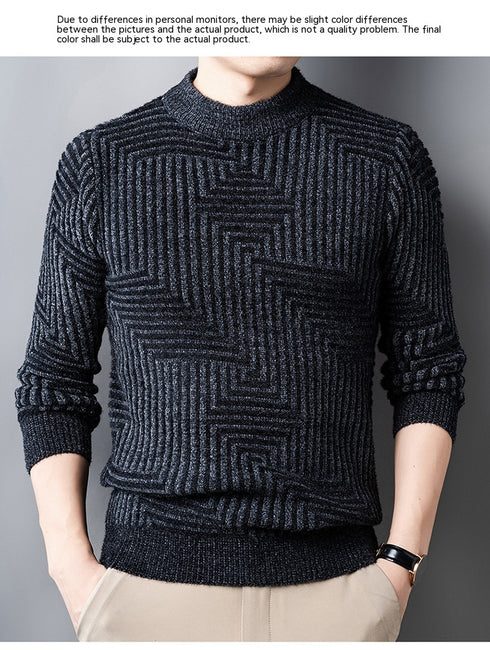 Men's Knitted Thickened Chenille Warm Sweater