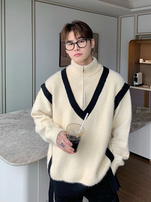 Men's Loose Winter Knitted Sweater