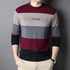 Men's Round Neck Striped Knitted Shirt