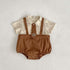 Babies Printed Contrast Color Romper