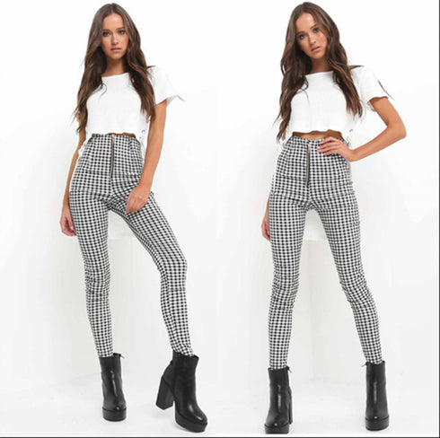 Women's Checked Leggings