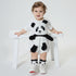 Leisure Short Sleeved Romper Three-dimensional Panda