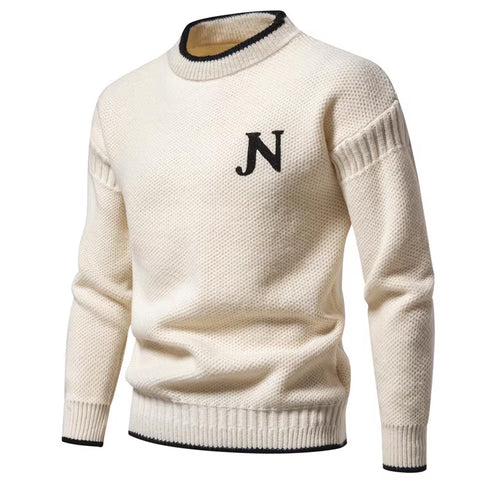 Mens Warm Knitted Bottoming Shirt