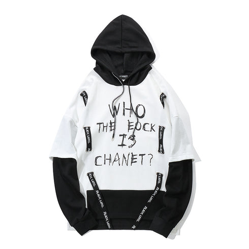 Men Graffiti Oversize Hip-hop Hoodie