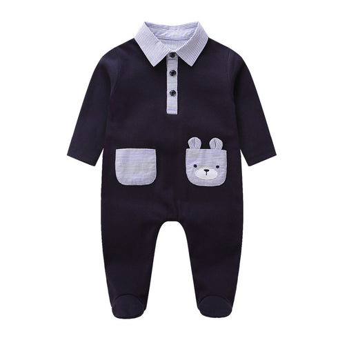 Baby's Bear pocket jumpsuit