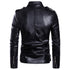 Multi-zip Biker leather jacket