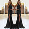 Ladies' Thigh cut long prom dress