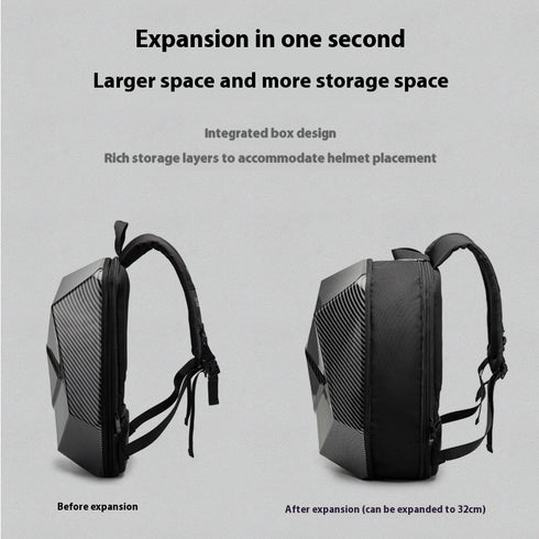 Motorcycle Knight Hard Shell Backpack