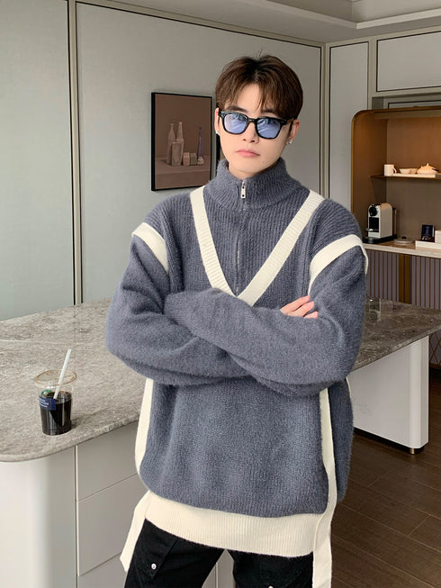 Men's Loose Winter Knitted Sweater