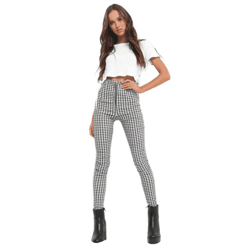 Women's Checked Leggings