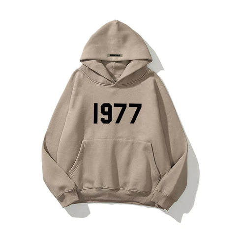 High Street Loose Fleece-lined 1977 Unisex Hoodies