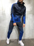 Moomphya Gradient Zipper Men hoodies