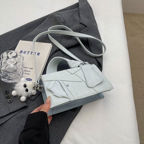 Denim Small Western Style Shoulder Messenger Bag