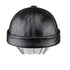 Leather No-brimmed Melon Hat
