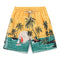 Coconut Pattern Beach Shorts For Men