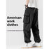 Straight Wide-leg Cargo Pants