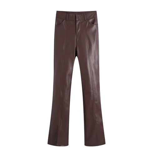 American Style Leather Pants Suit