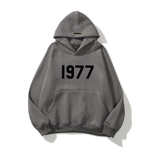 High Street Loose Fleece-lined 1977 Unisex Hoodies