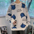 Cartoon Loose Knit Unisex Round Neck Pullover Sweater